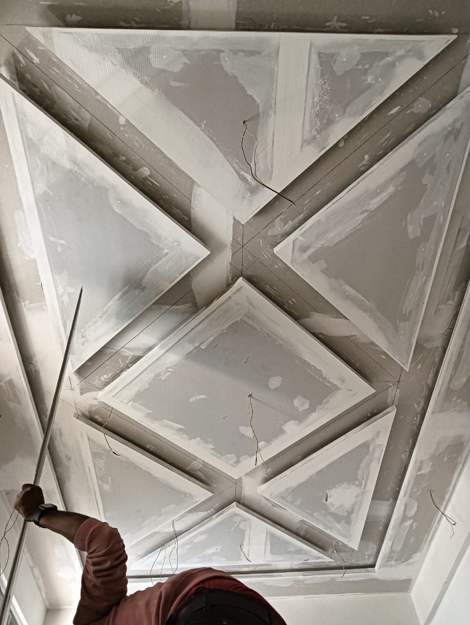 Decorative gypsum ceiling work